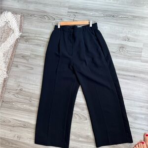 Classic Black Wide-Leg Aritzia Trousers